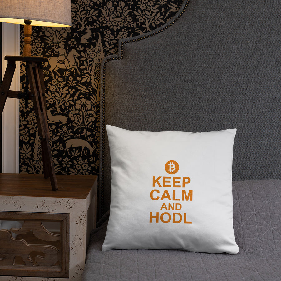 Keep Calm and Hodl - Basic Pillow