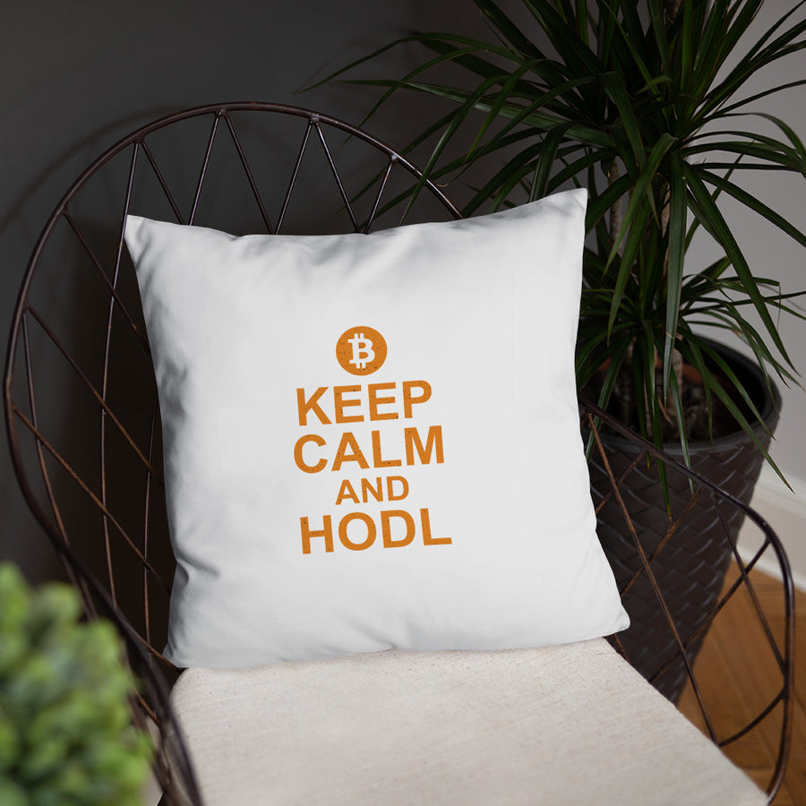 Keep Calm and Hodl - Basic Pillow