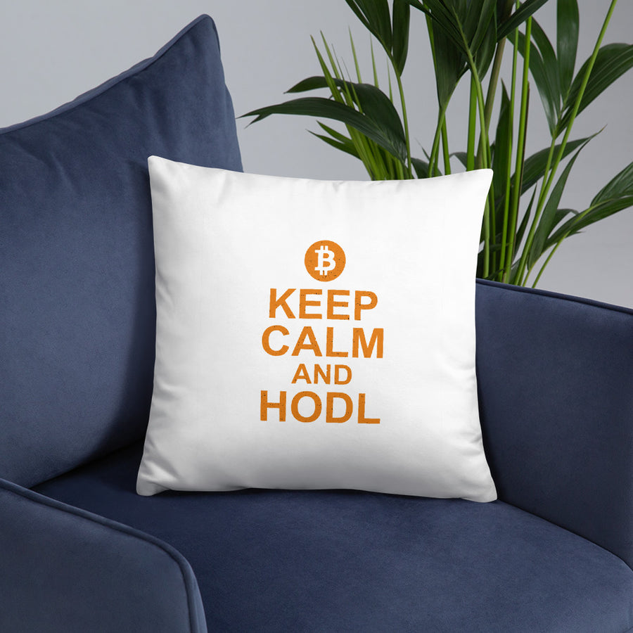 Keep Calm and Hodl - Basic Pillow