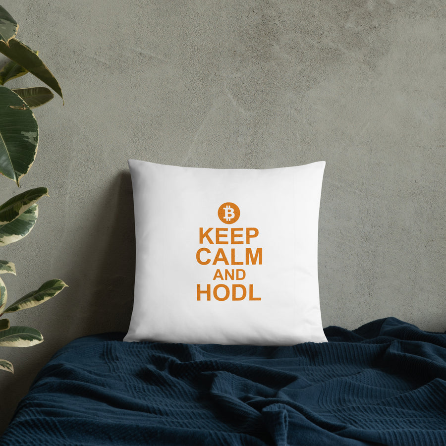 Keep Calm and Hodl - Basic Pillow