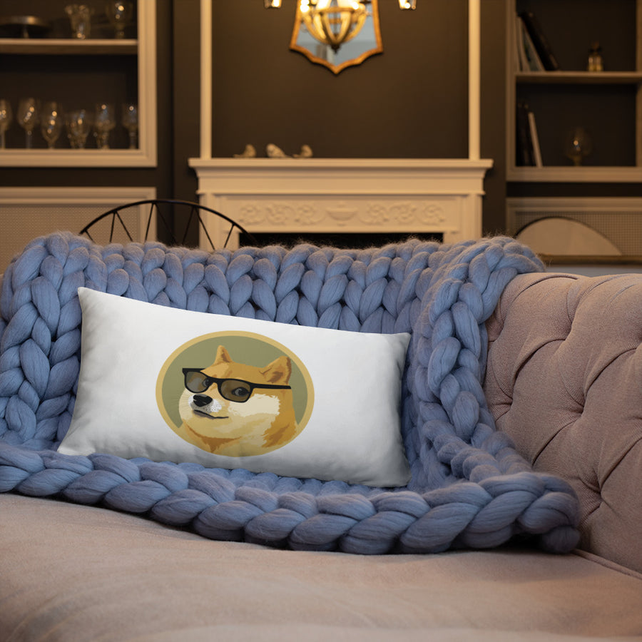 Dog In Glasses - Basic Pillow