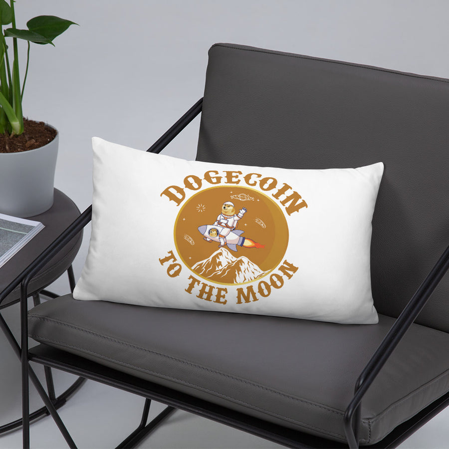 Dogecoin To The Moon - Basic Pillow