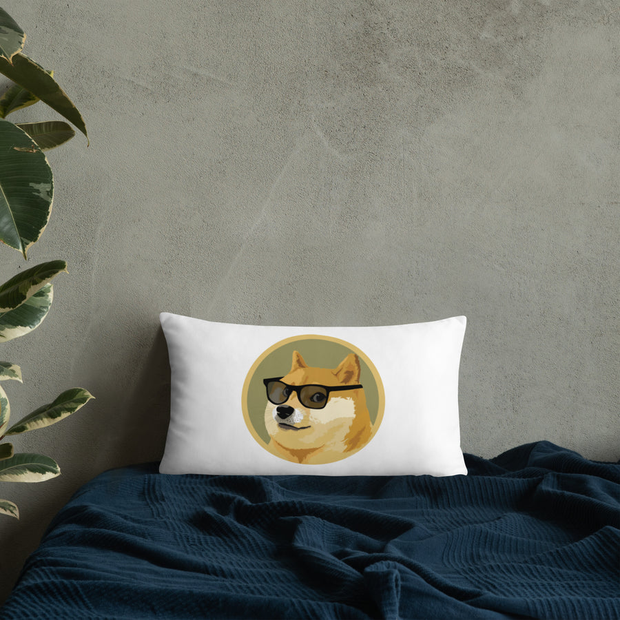 Dog In Glasses - Basic Pillow