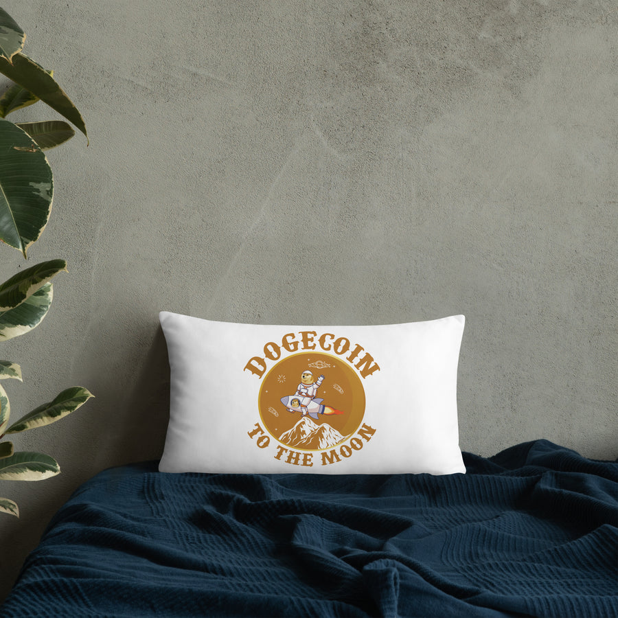 Dogecoin To The Moon - Basic Pillow