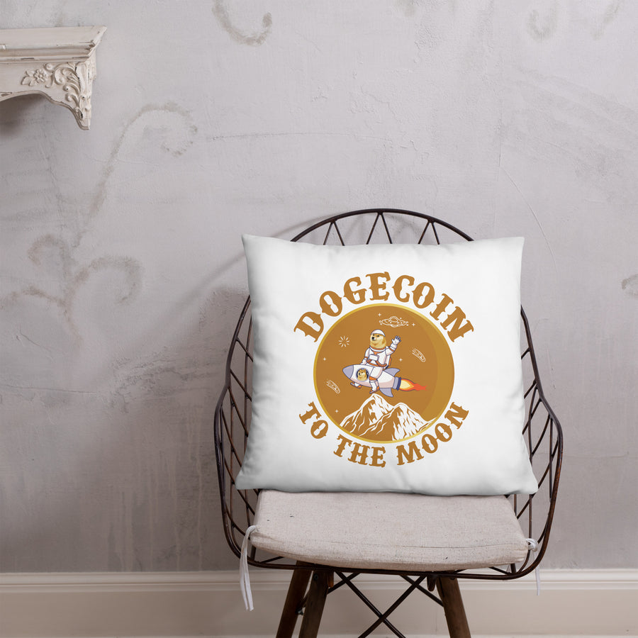 Dogecoin To The Moon - Basic Pillow