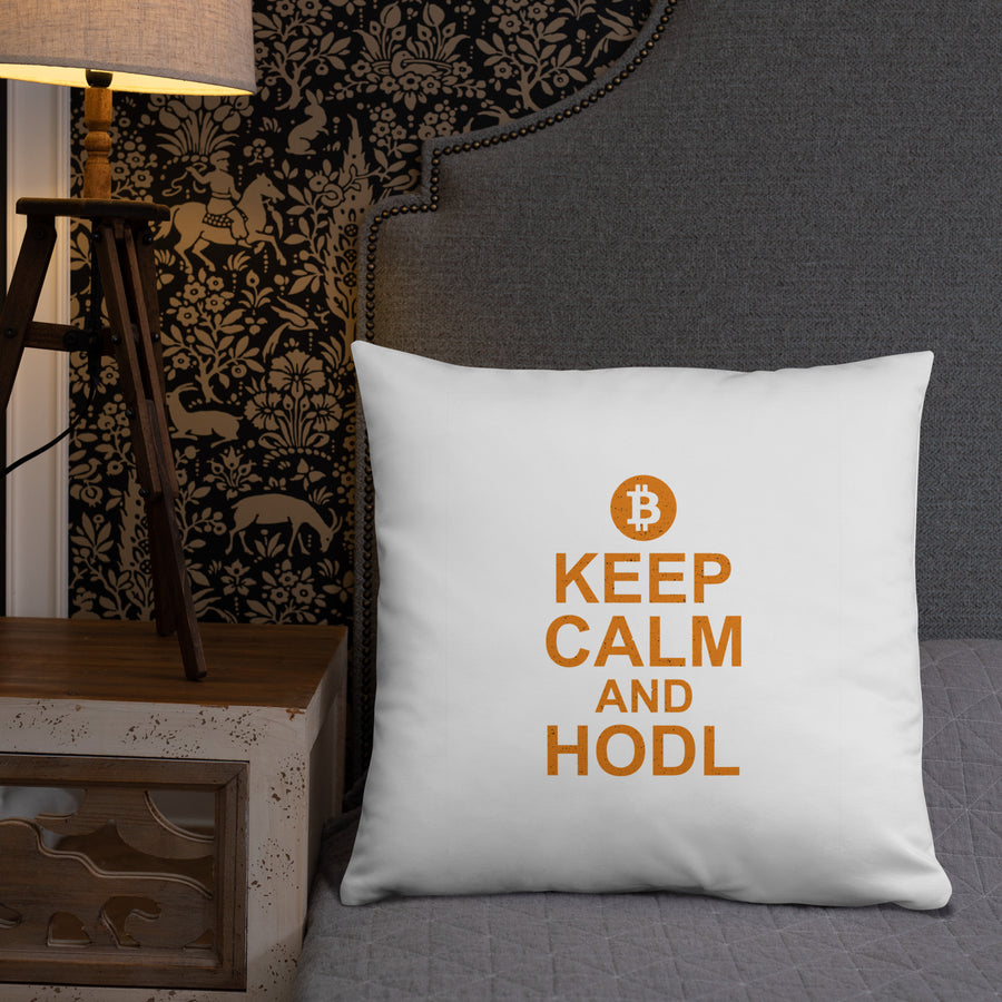 Keep Calm and Hodl - Basic Pillow