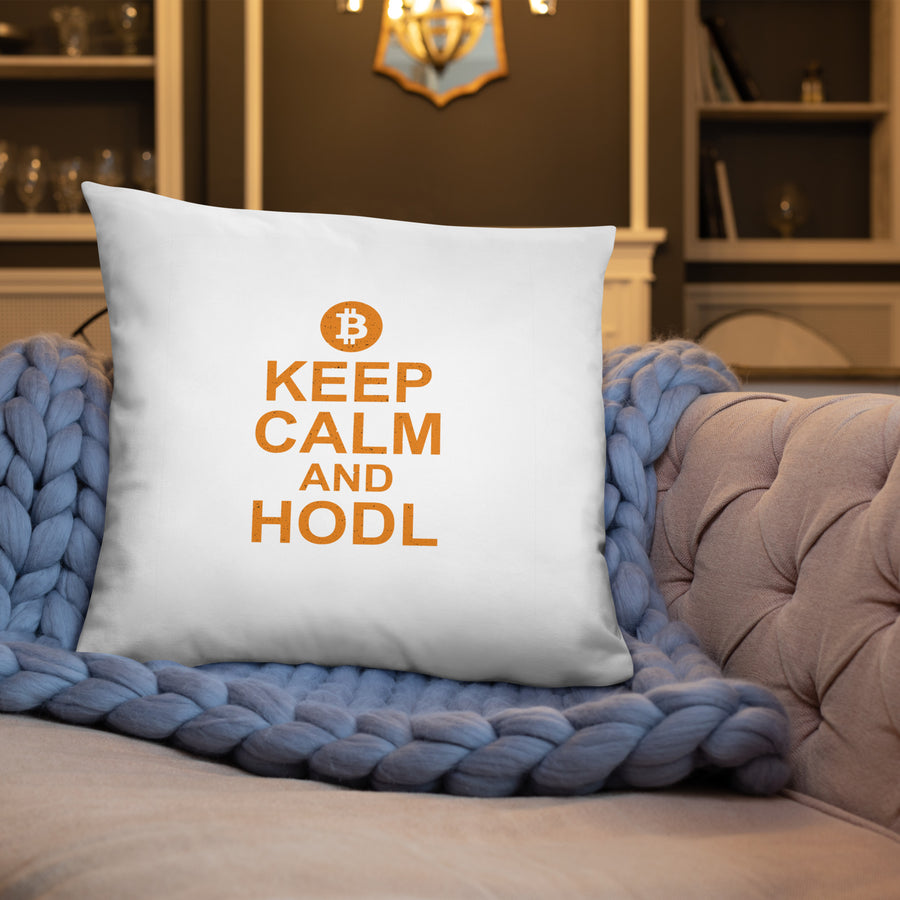 Keep Calm and Hodl - Basic Pillow