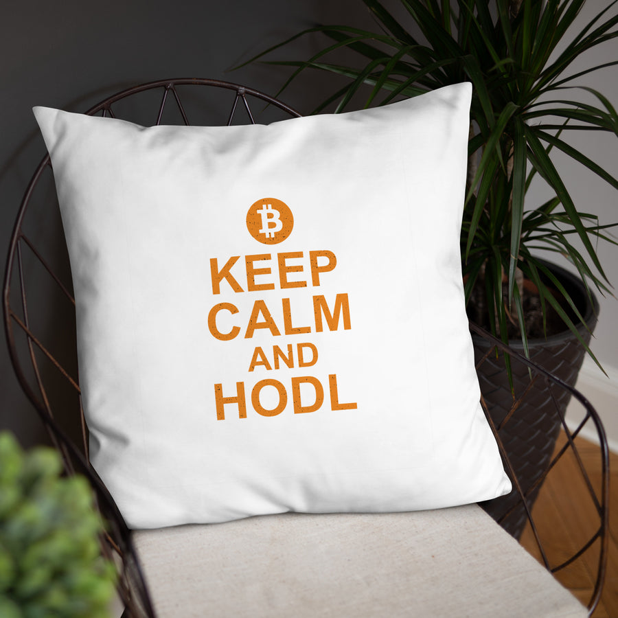 Keep Calm and Hodl - Basic Pillow