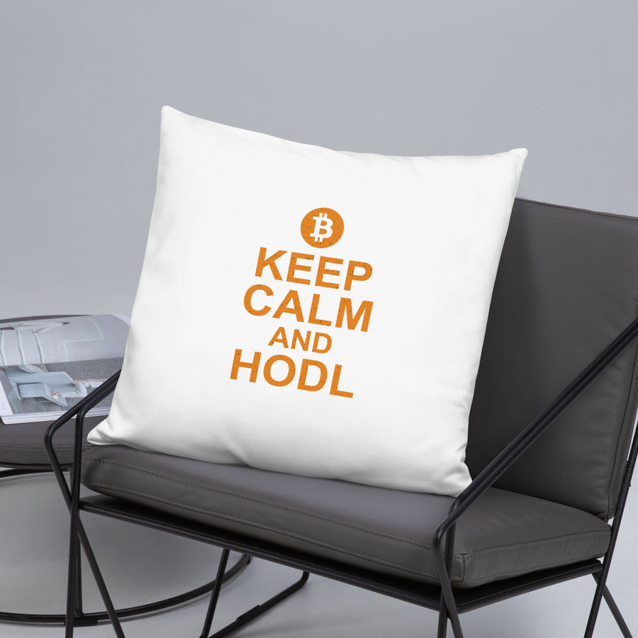 Keep Calm and Hodl - Basic Pillow