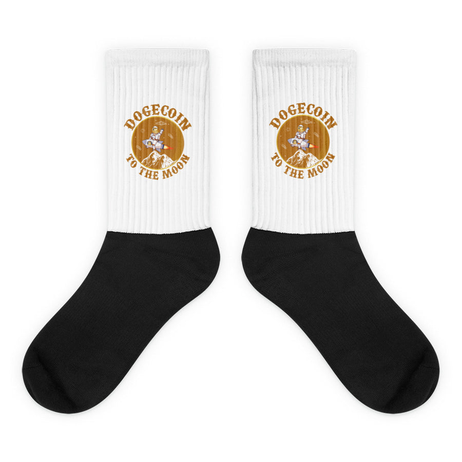 Dogecoin To The Moon - Socks