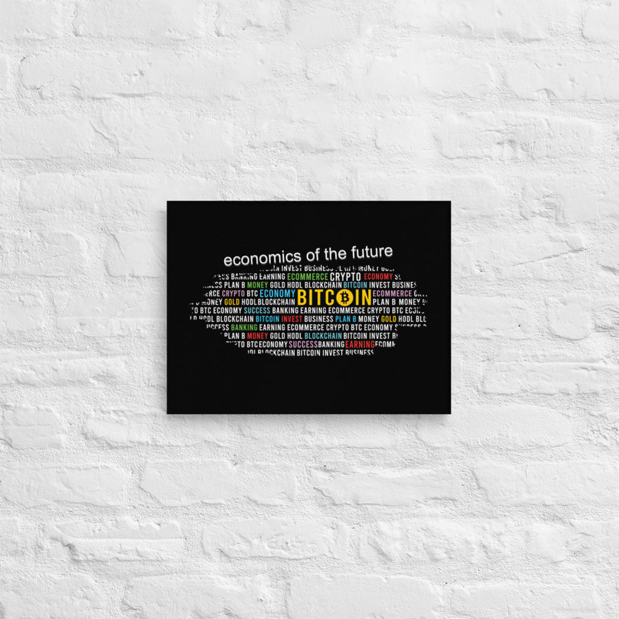 Bitcoin Economics Of The Future - Canvas Art