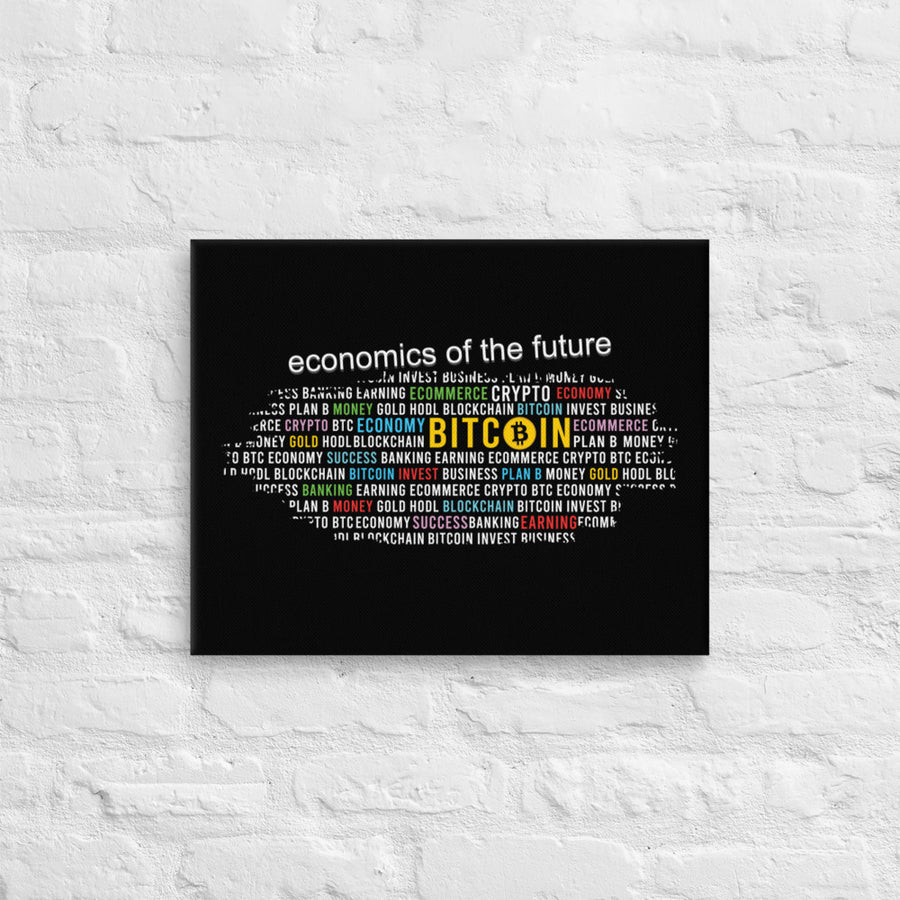 Bitcoin Economics Of The Future - Canvas Art