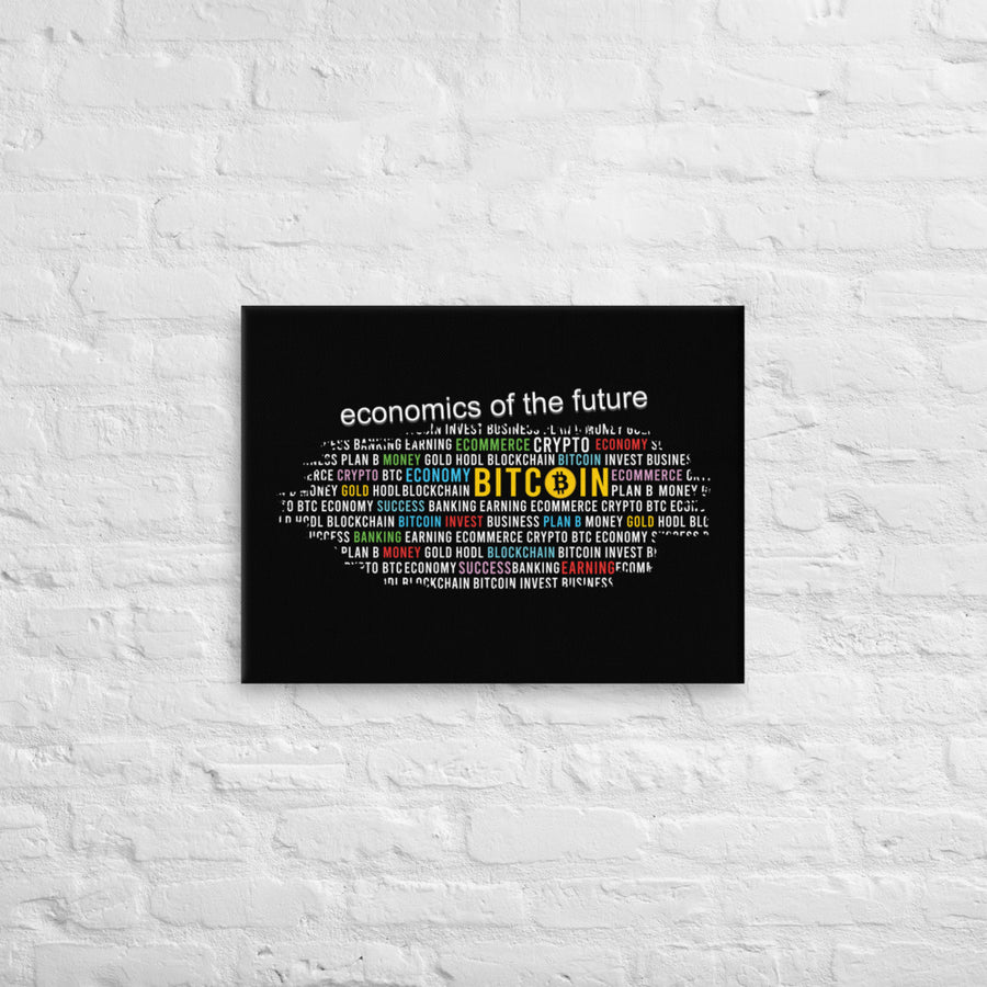 Bitcoin Economics Of The Future - Canvas Art