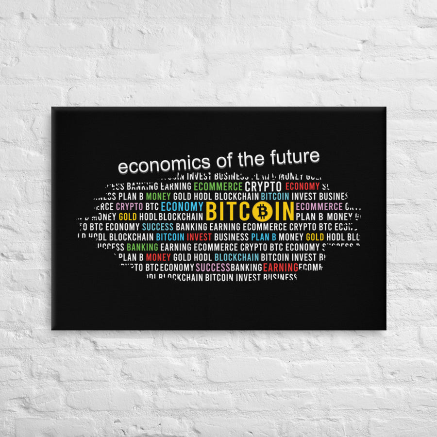 Bitcoin Economics Of The Future - Canvas Art