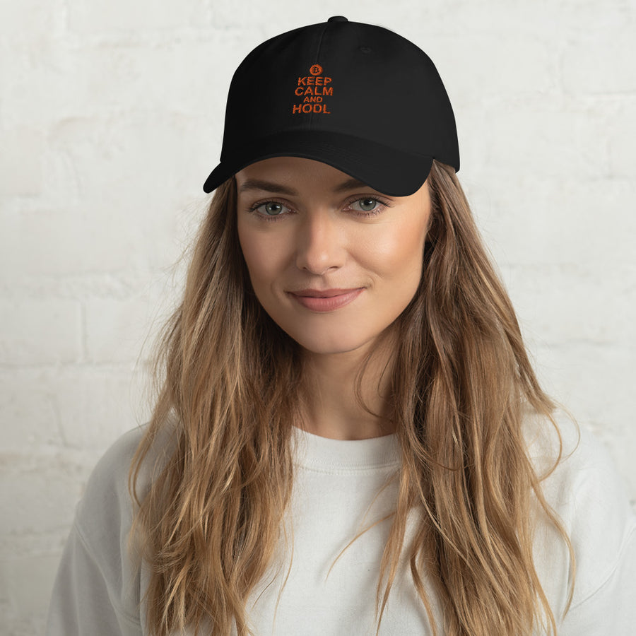 Keep Calm and Hodl - Dad hat