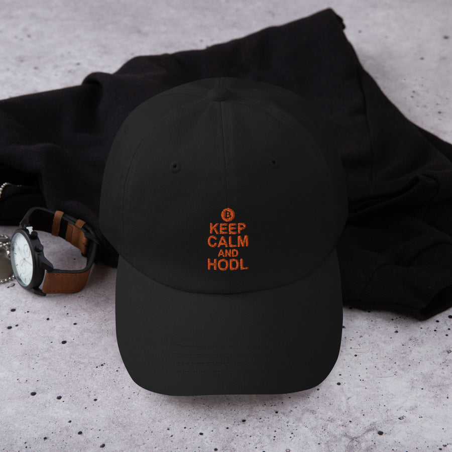 Keep Calm and Hodl - Dad hat