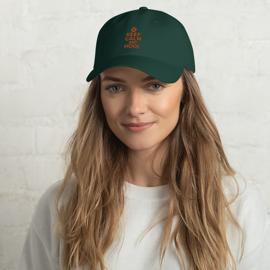 Keep Calm and Hodl - Dad hat