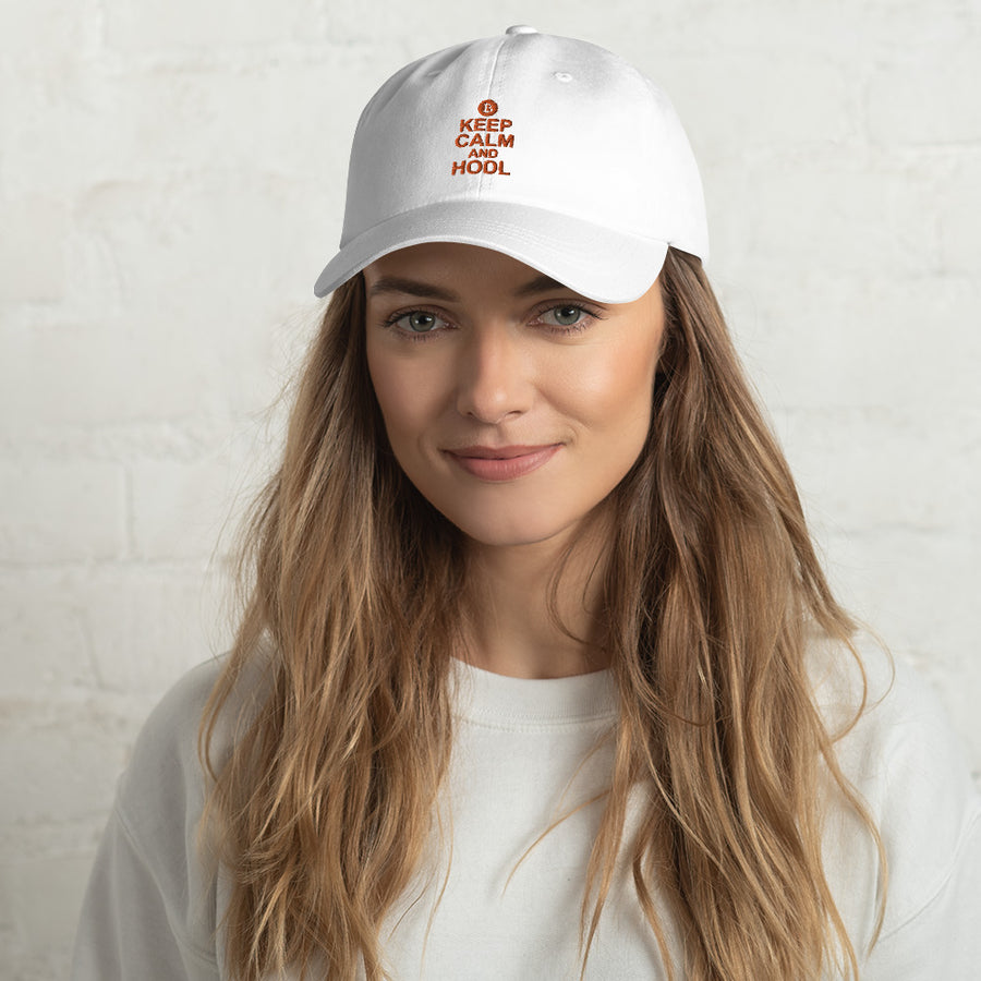 Keep Calm and Hodl - Dad hat