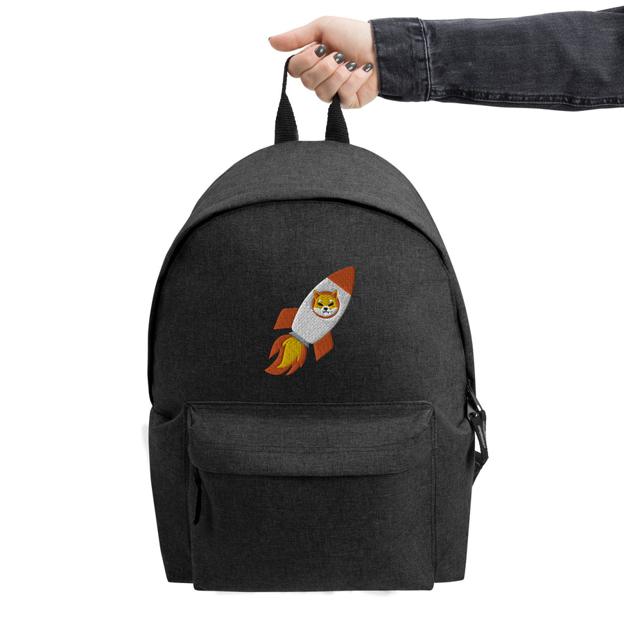 Shiba Rocket - Embroidered Backpack