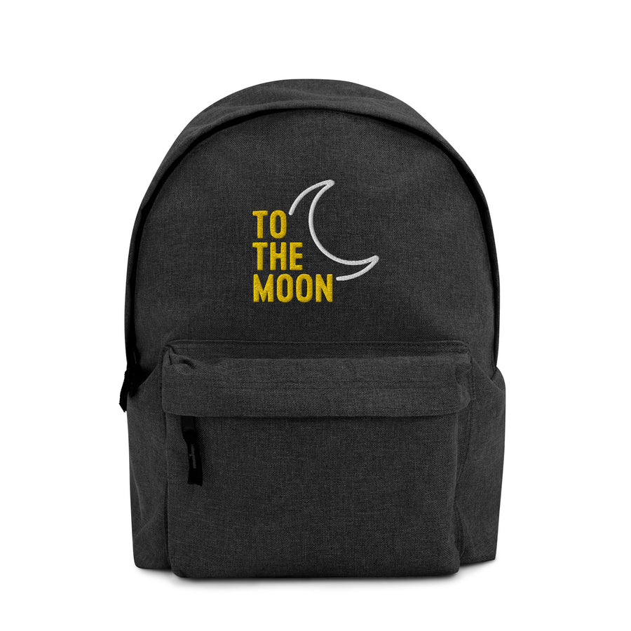 To The Moon - Embroidered Backpack