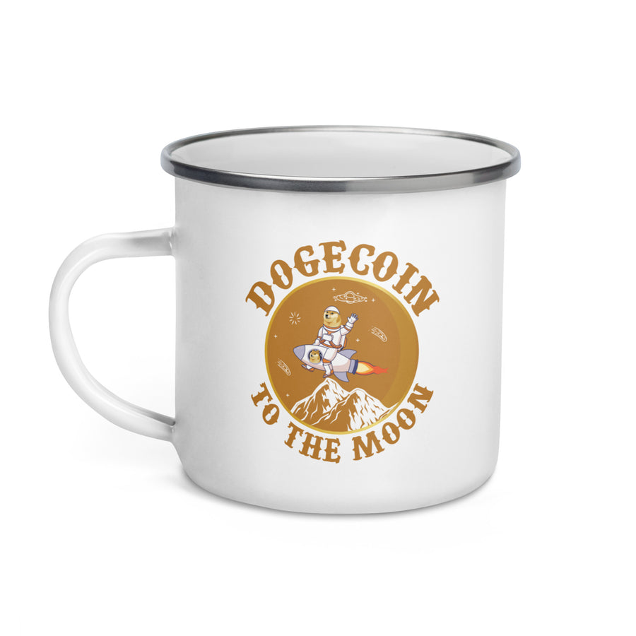 Dogecoin To The Moon - Enamel Mug