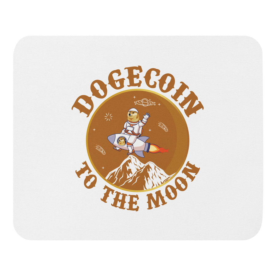 Dogecoin To The Moon - Mouse pad