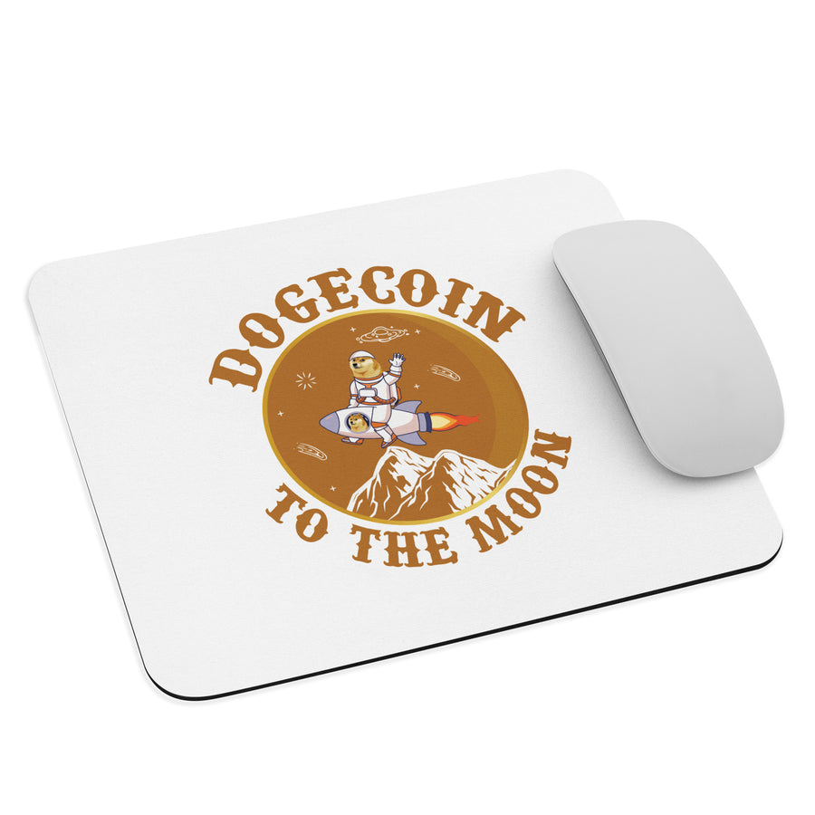 Dogecoin To The Moon - Mouse pad