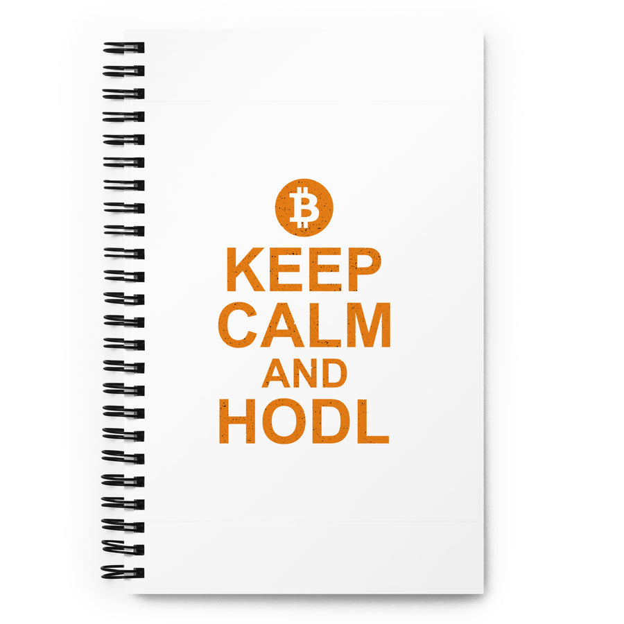 Keep Calm And Hodl - Spiral notebook