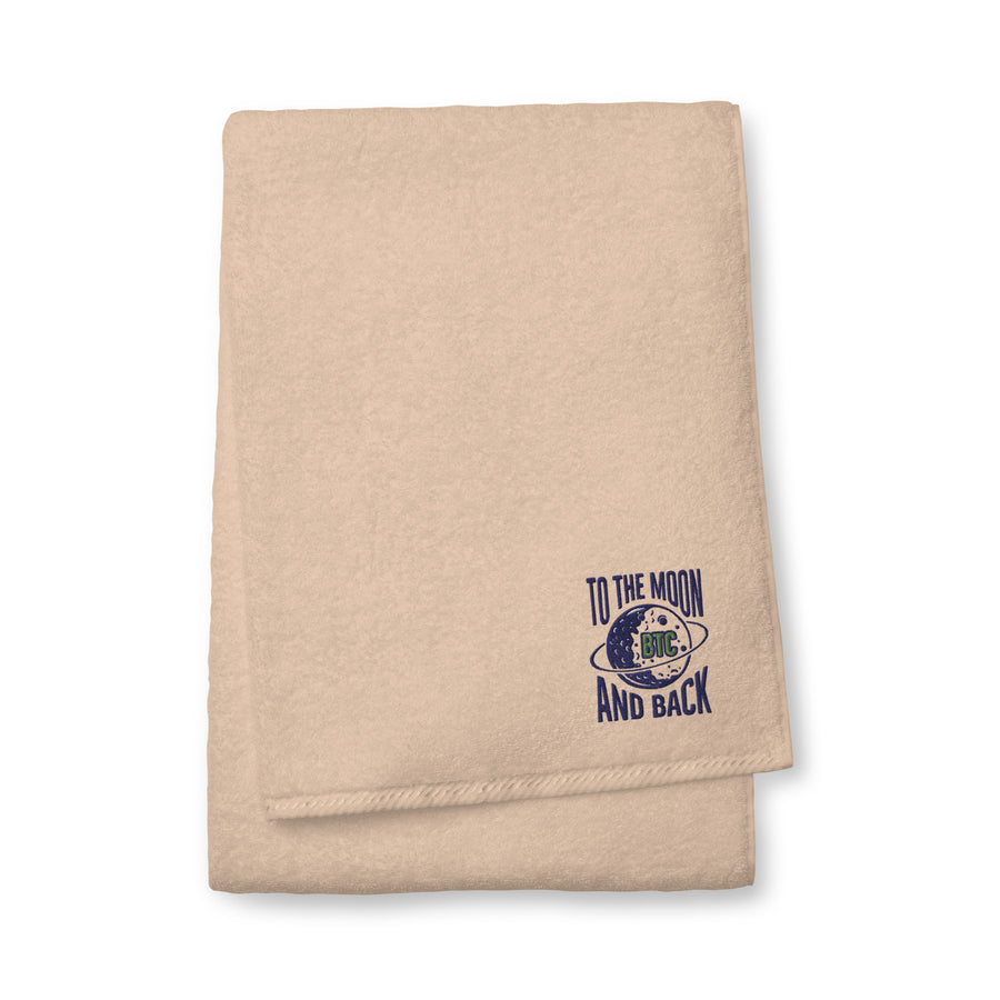 To The Moon And Back - Cotton Towel