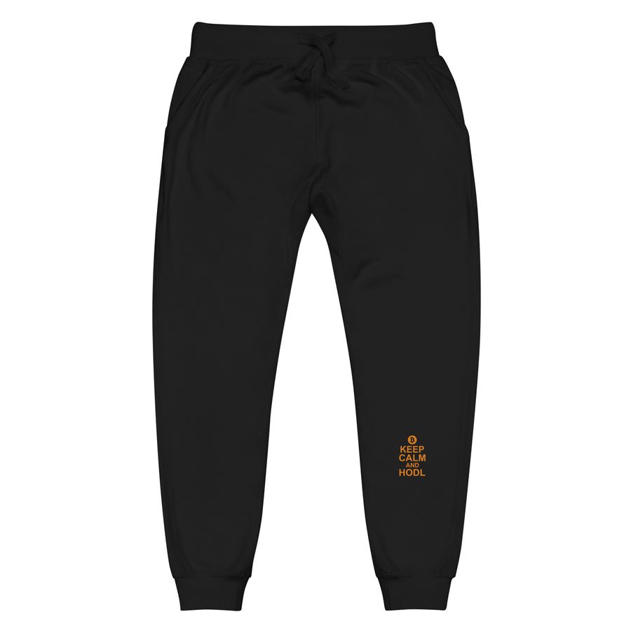 Keep Calm and Hodl - Unisex fleece sweatpants