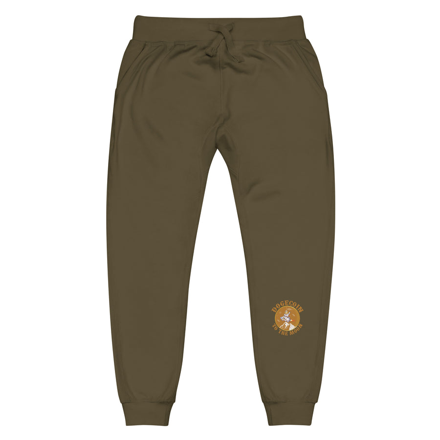 Dogecoin To The Moon - Unisex Fleece Sweatpants