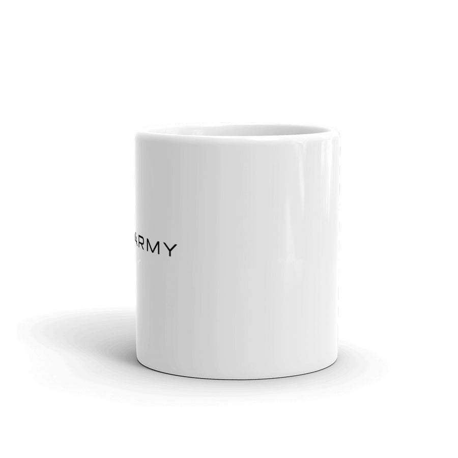 Hodl army - White glossy mug