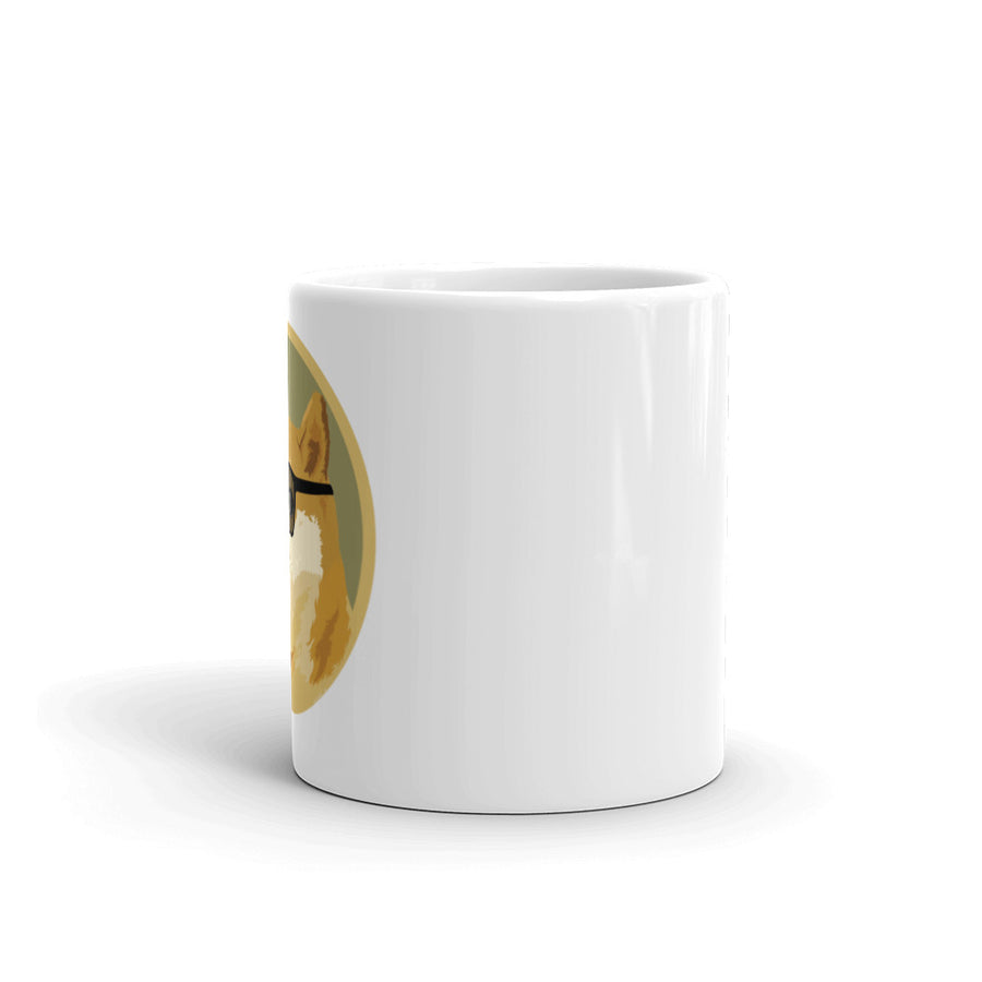 Dogecoin - White glossy mug