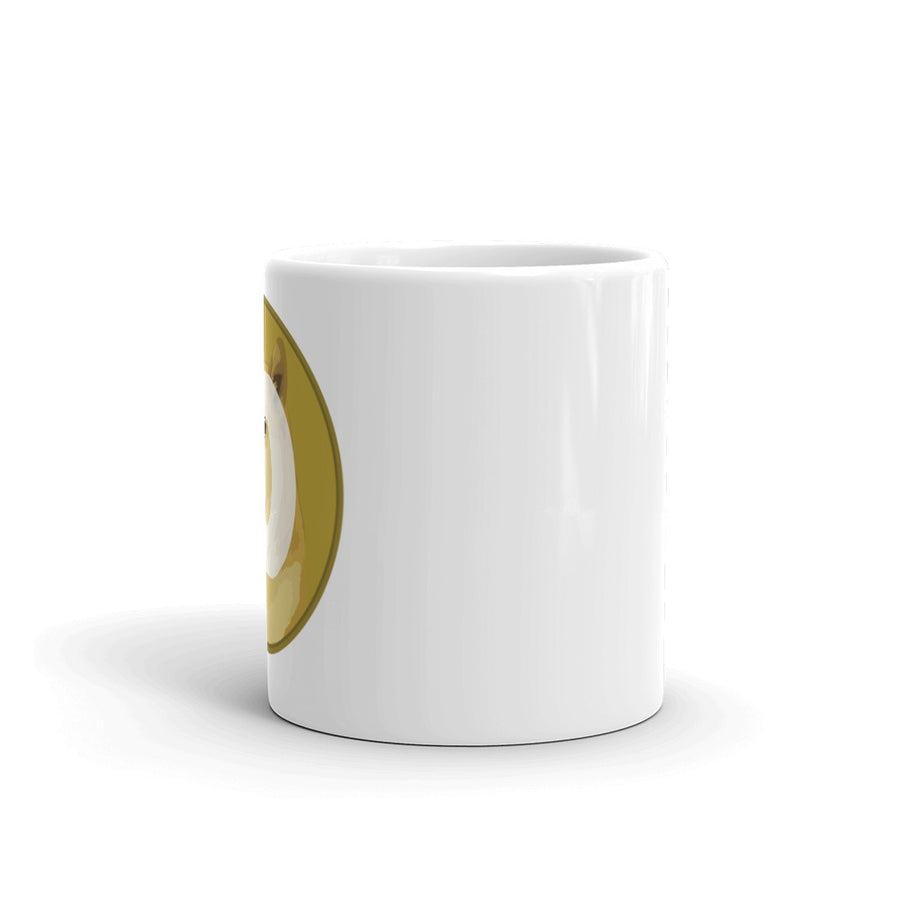 Dogecoin - White glossy mug