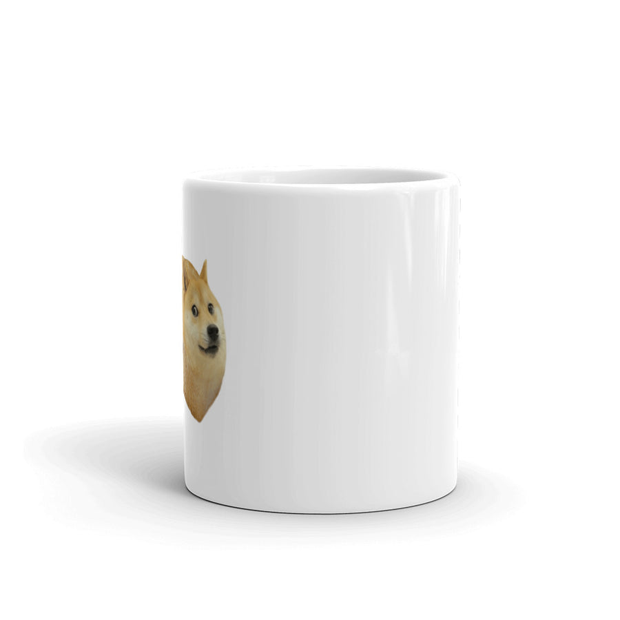 Dogecoin - White glossy mug