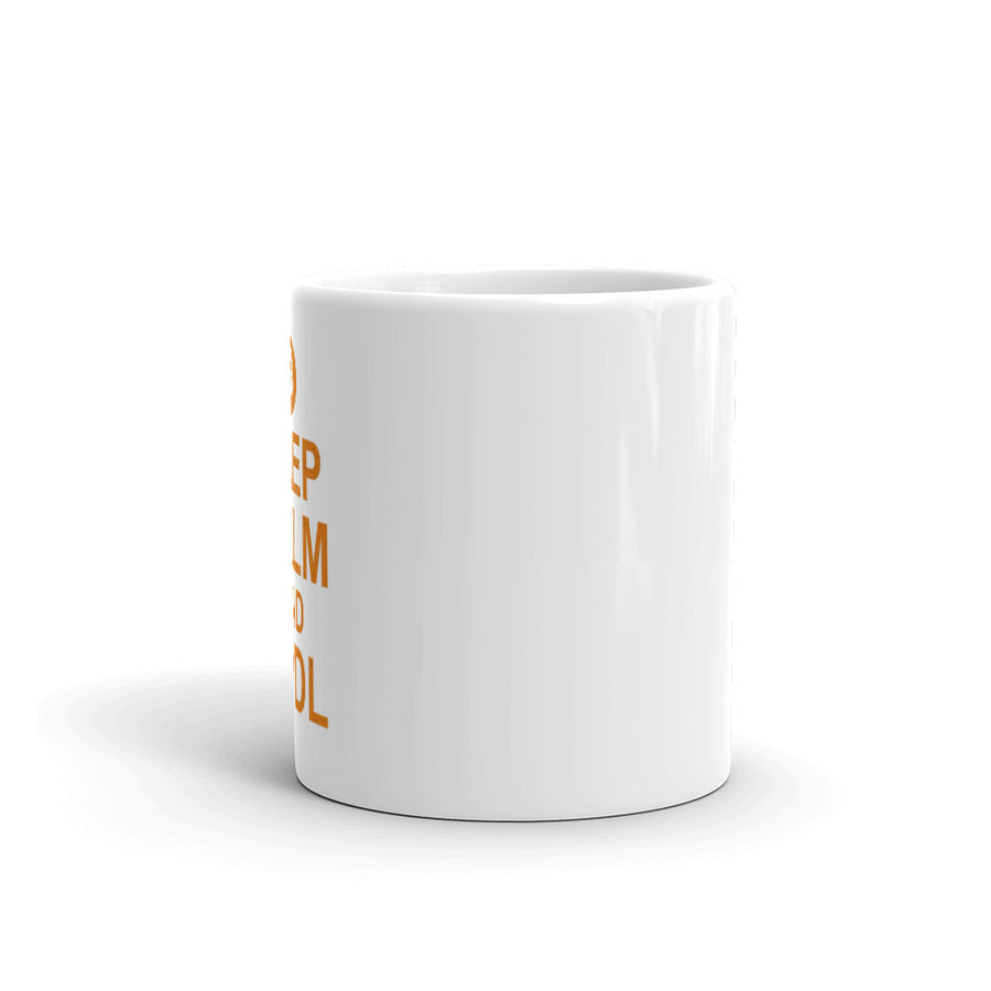 Keep Calm and Hodl - White glossy mug