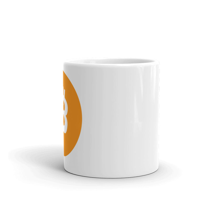 Bitcoin - White glossy mug