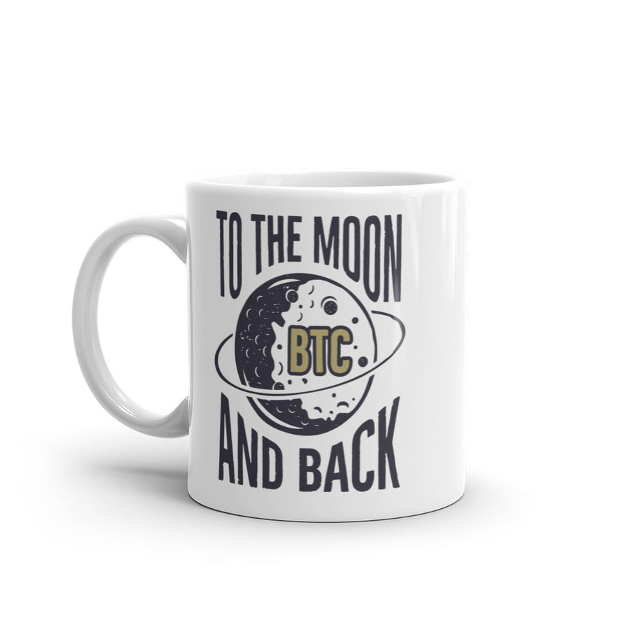 To The Moon and Back - White glossy mug