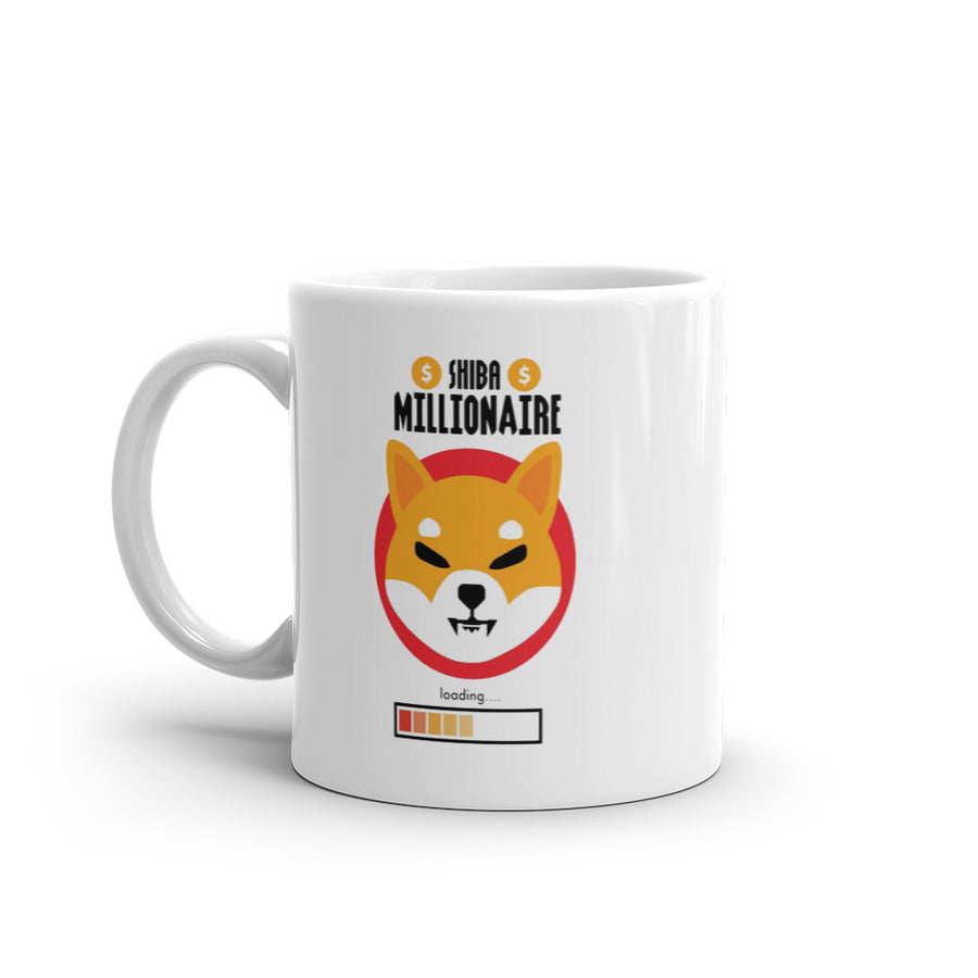 Shiba Millionaire - White glossy mug