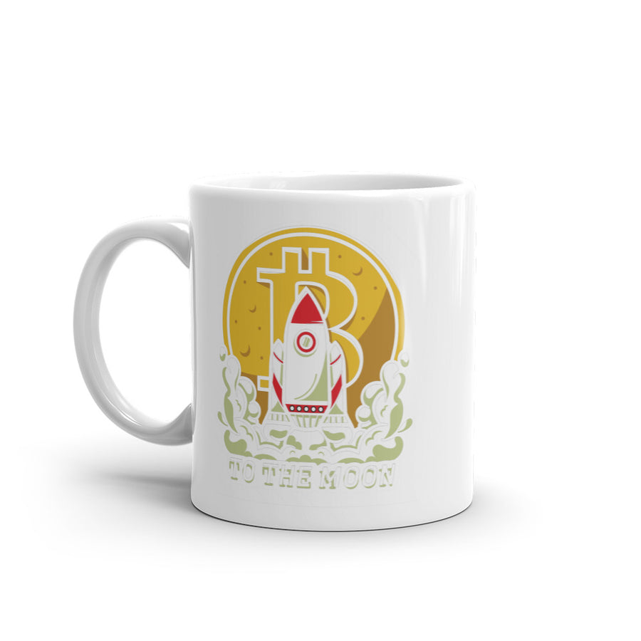 To The Moon - White glossy mug