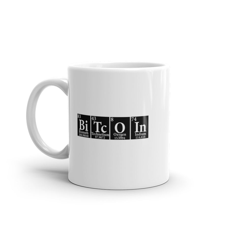 Bitcoin - White glossy mug