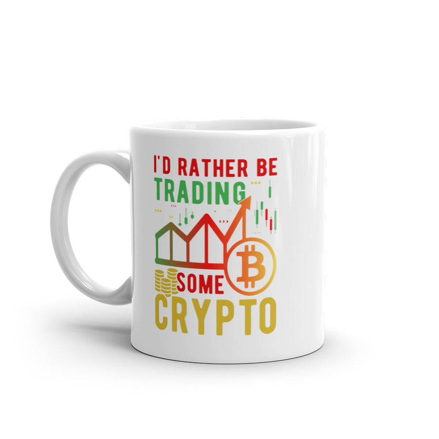 Crypto Trading - White glossy mug