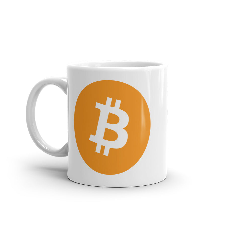 Bitcoin - White glossy mug