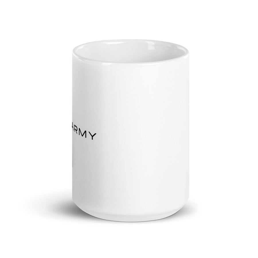 Hodl army - White glossy mug