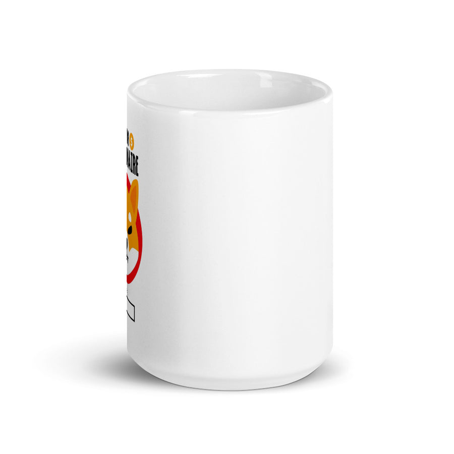 Shiba Millionaire - White glossy mug