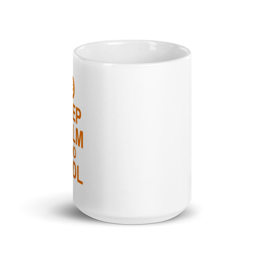 Keep Calm and Hodl - White glossy mug