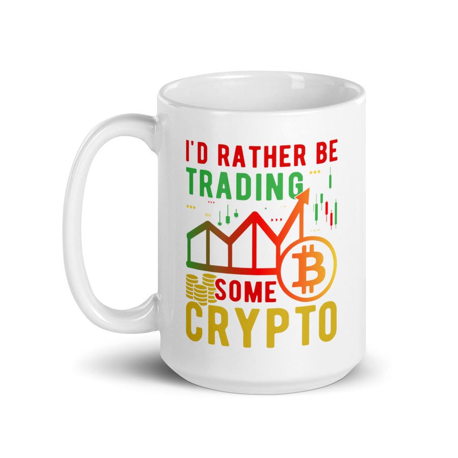 Crypto Trading - White glossy mug