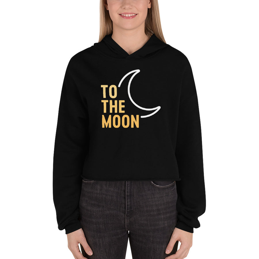 To The Moon - Crop Hoodie