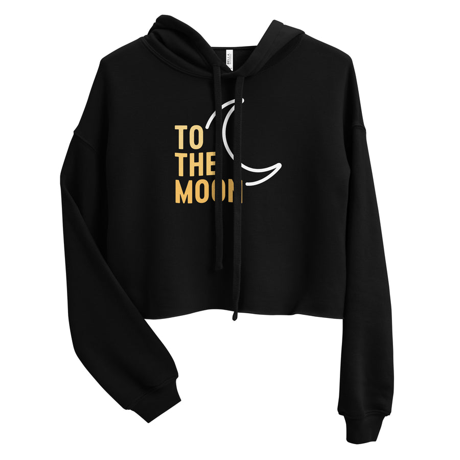 To The Moon - Crop Hoodie