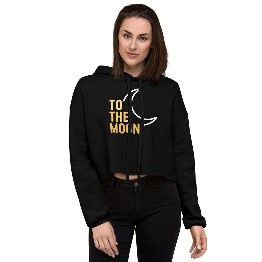 To The Moon - Crop Hoodie